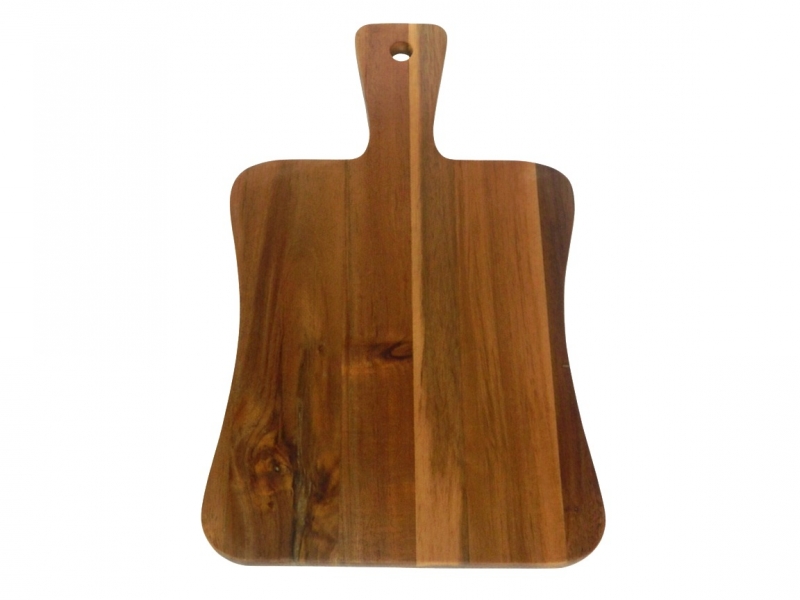 Acacia Wood Charcuterie Board with Handle - Gourmet Serving Platter